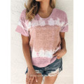 2021 summer ready to ship women cotton character fashion casual basic short sleeve o neck printed loose oversized top tshirt